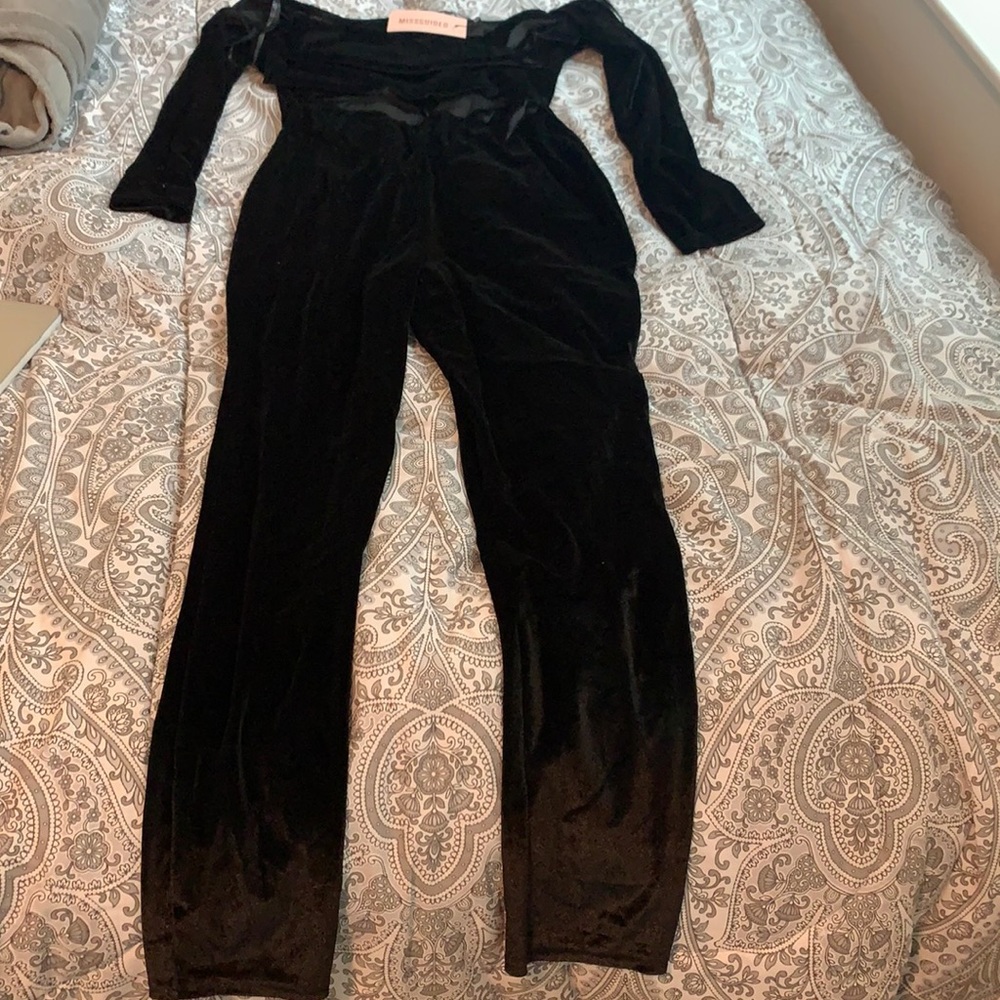 Black Velvet Jumpsuit